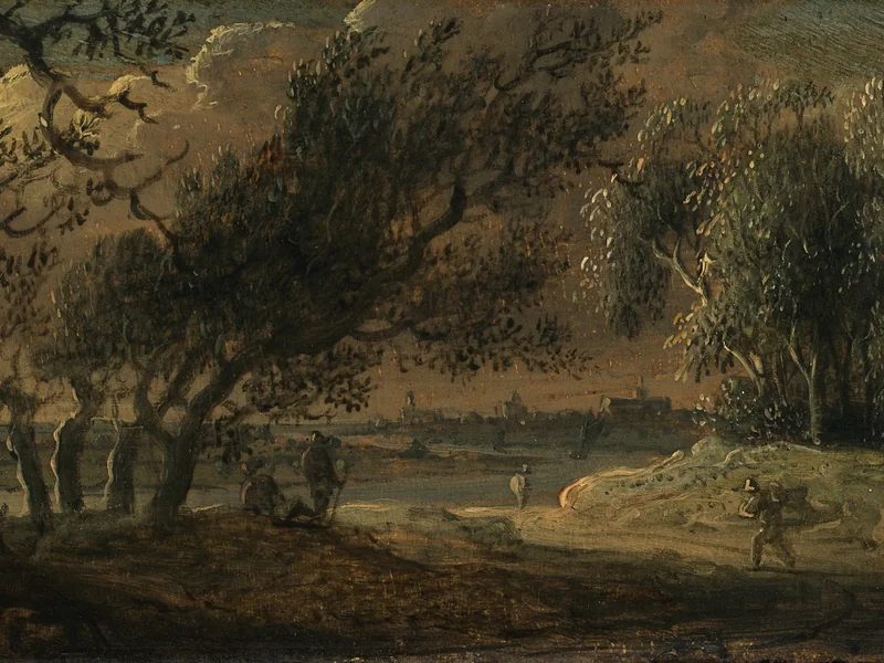 1606-Anthony Jansz. Van Der Croos - Anthony Jansz van der Croos (31.9.1606 - 8.3.1662) - Dutch River Landscape - 2053 - Gemäldegalerie